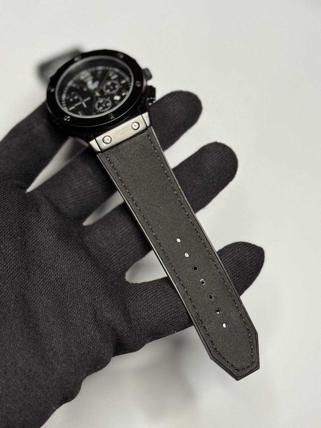 HB With Leather Strap Watch